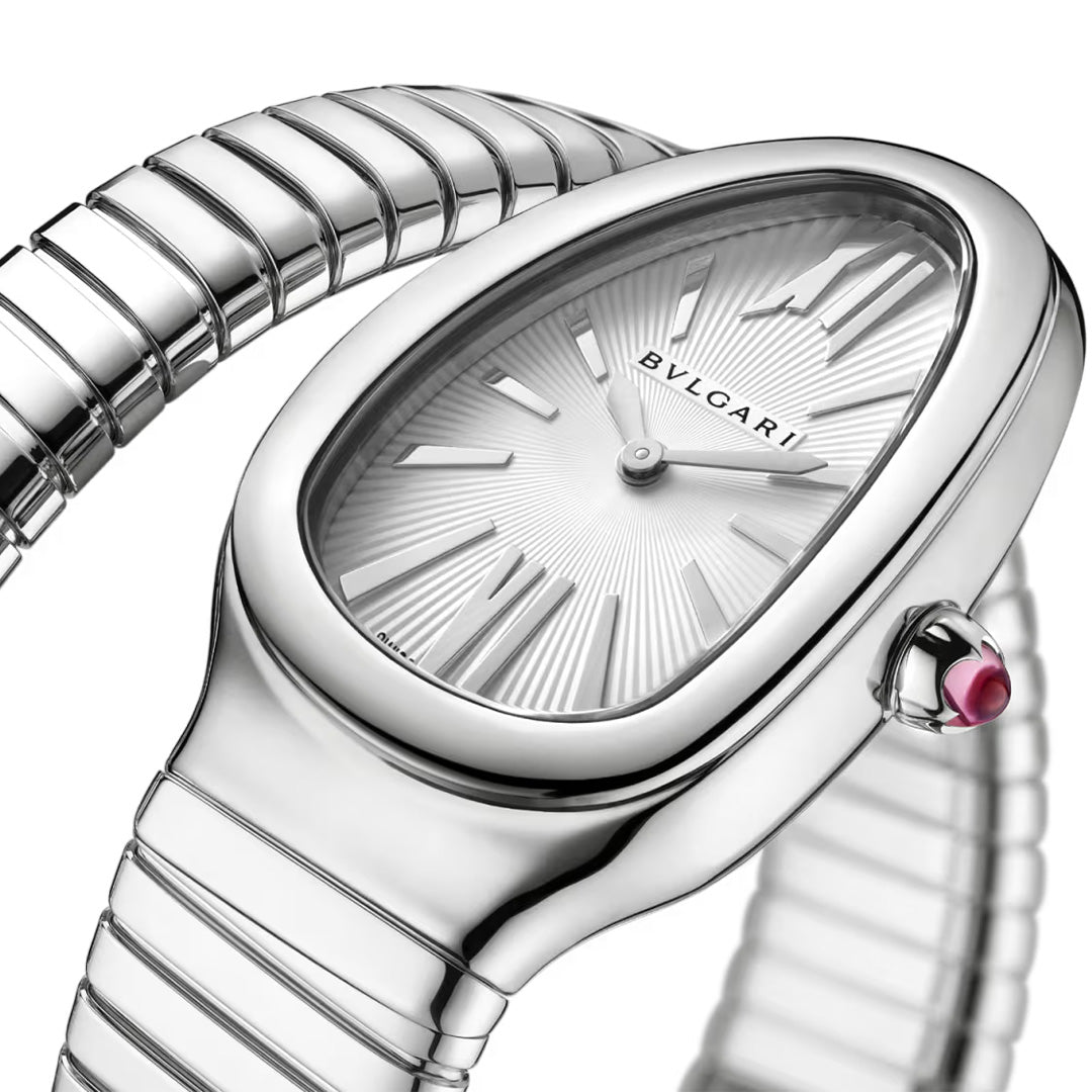 Orologio in acciaio Serpenti Tubogas Bulgari