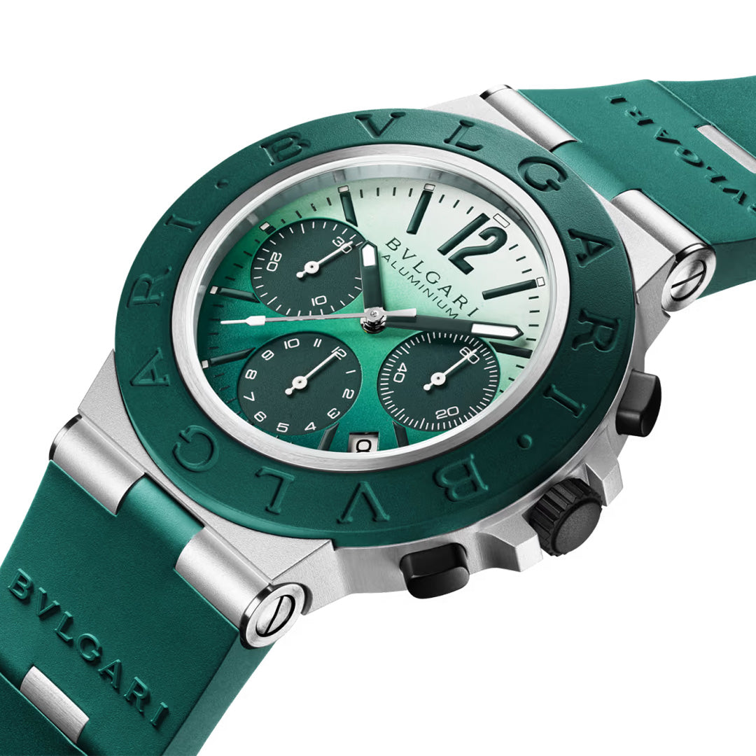 Watch in aluminum and titanium Bvlgari Aluminium Smeraldo Bulgari