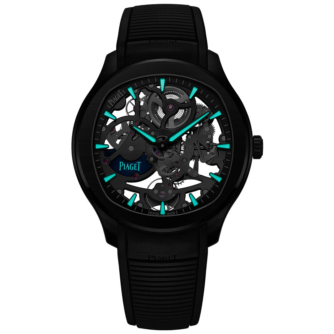 Orologio in ceramica nera e titano Piaget Polo Skeleton Piaget