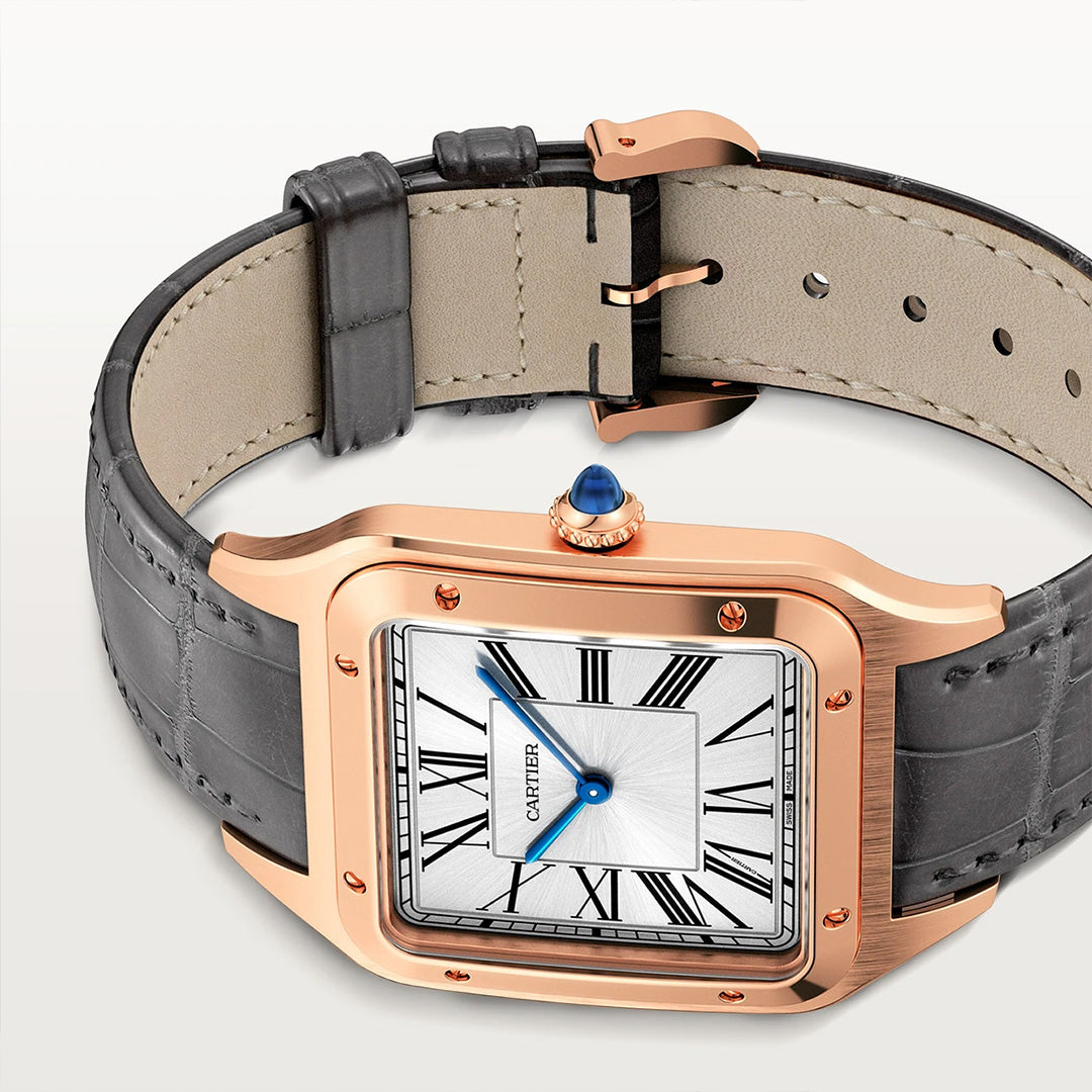 Orologio in oro rosa Santos-Dumont Cartier