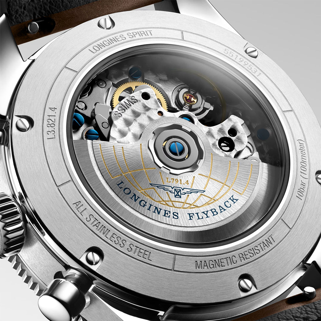 Orologio in acciaio Spirit Flyback Longines