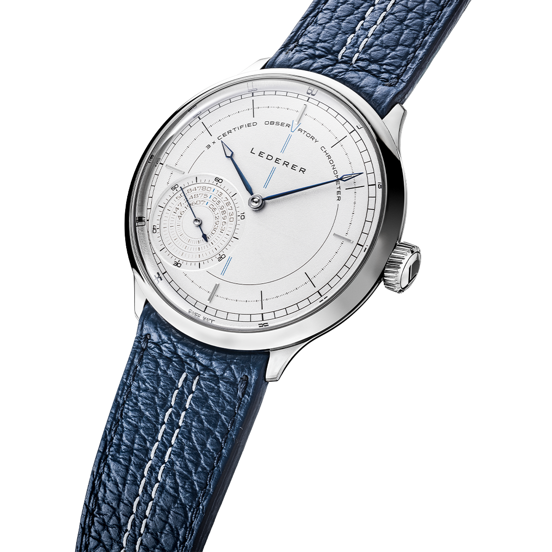 Watch in steel Triple Certified Observatory Chronometer Lederer