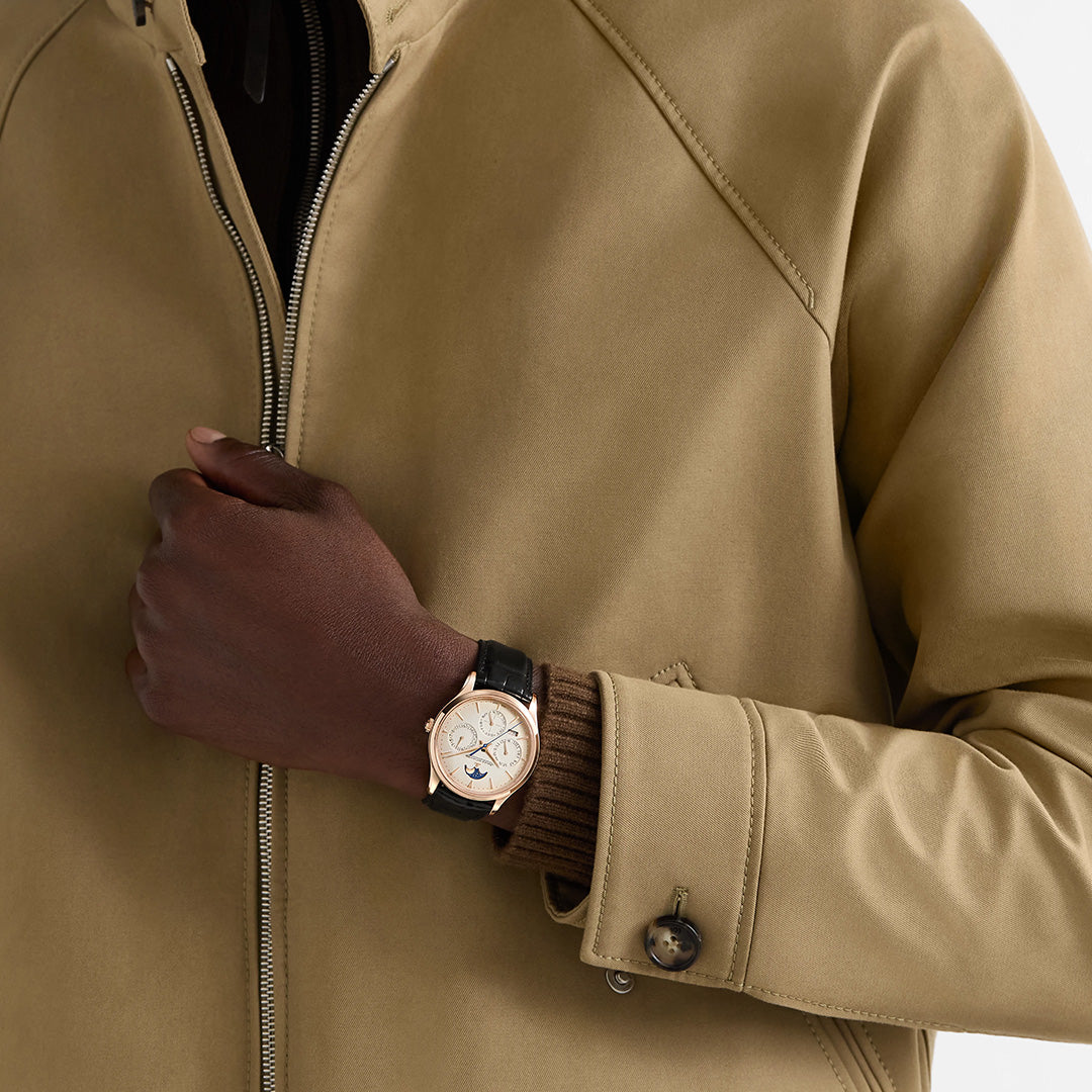Orologio in oro rosa Master Ultra Thin Perpetual Calendar Jaeger-lecoultre