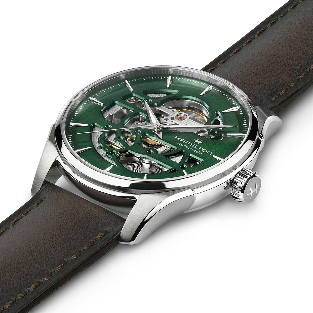Watch in steel Jazzmaster Skeleton Auto Hamilton