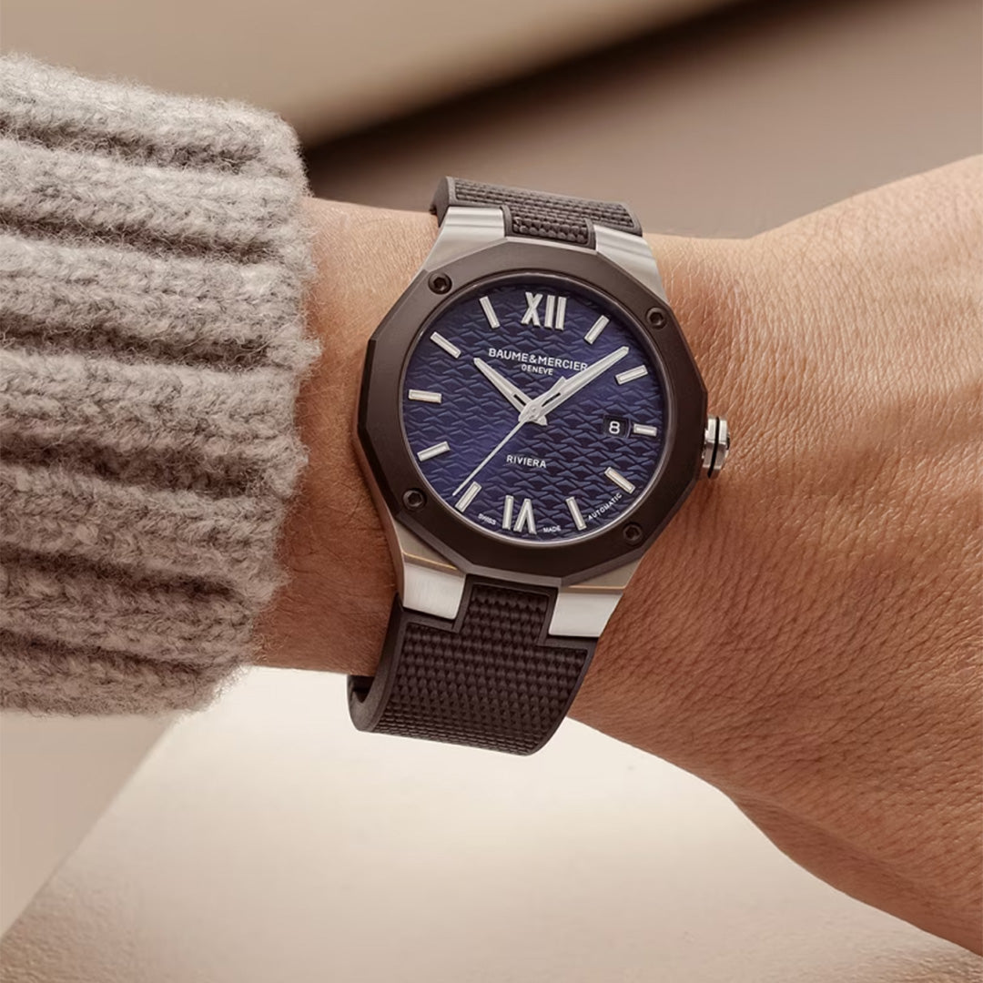 Watch in steel and titanium Riviera Baume et mercier