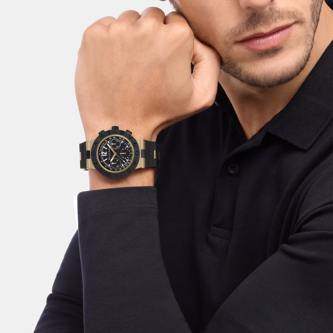 Watch in bronze Bvlgari Aluminium Bulgari