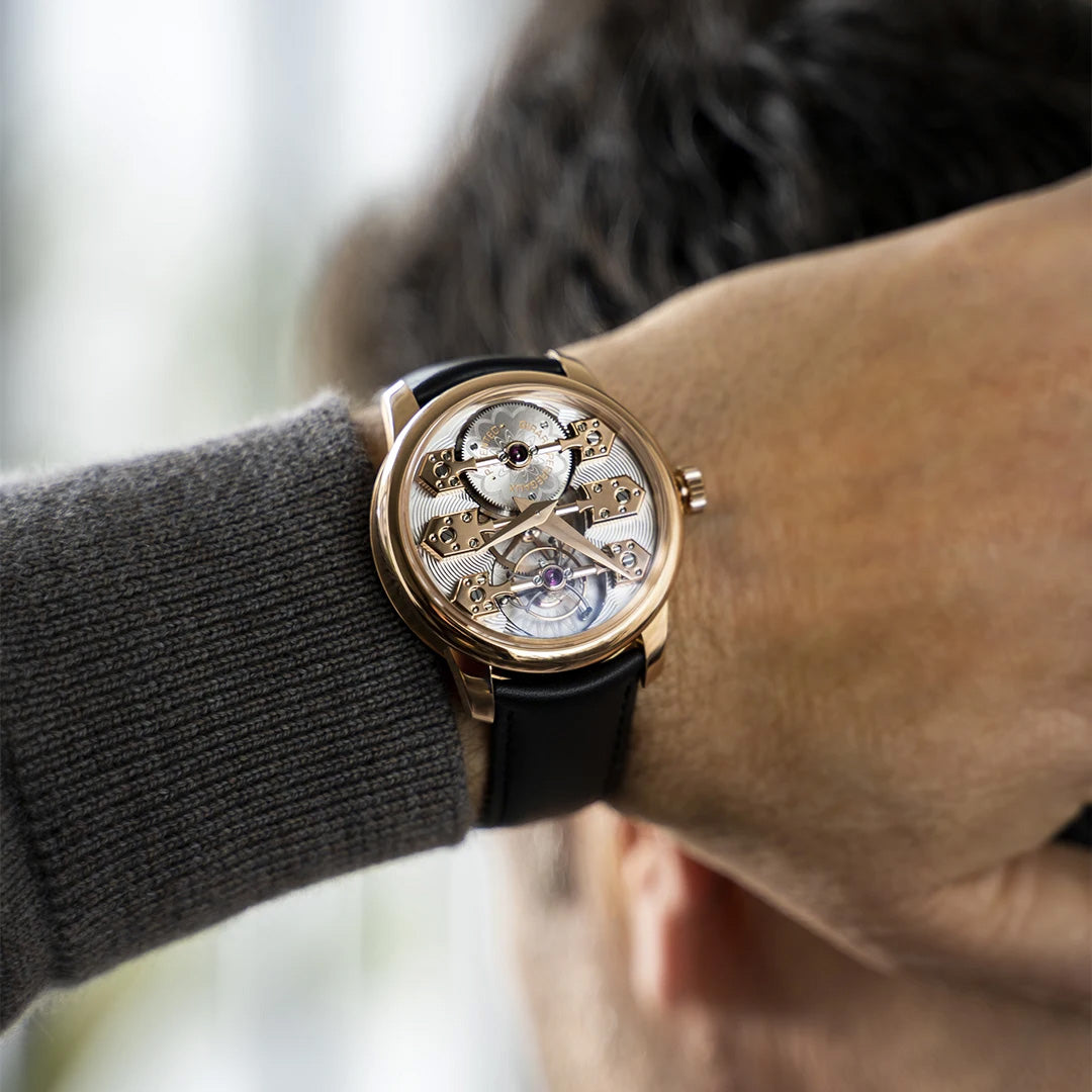 Watch in rose gold La Esmeralda Tourbillon Girard perregaux