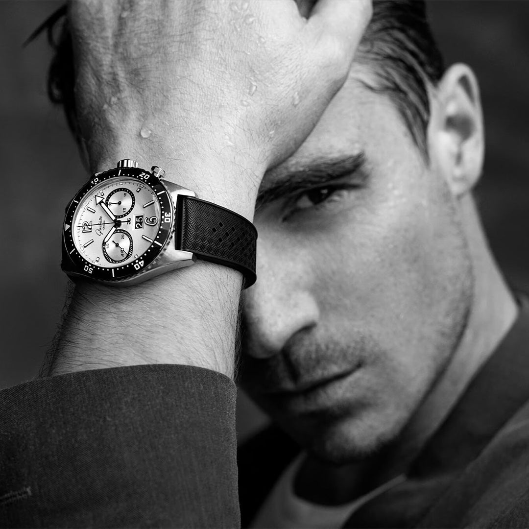 Watch in steel SeaQ Chronograph Glashutte original