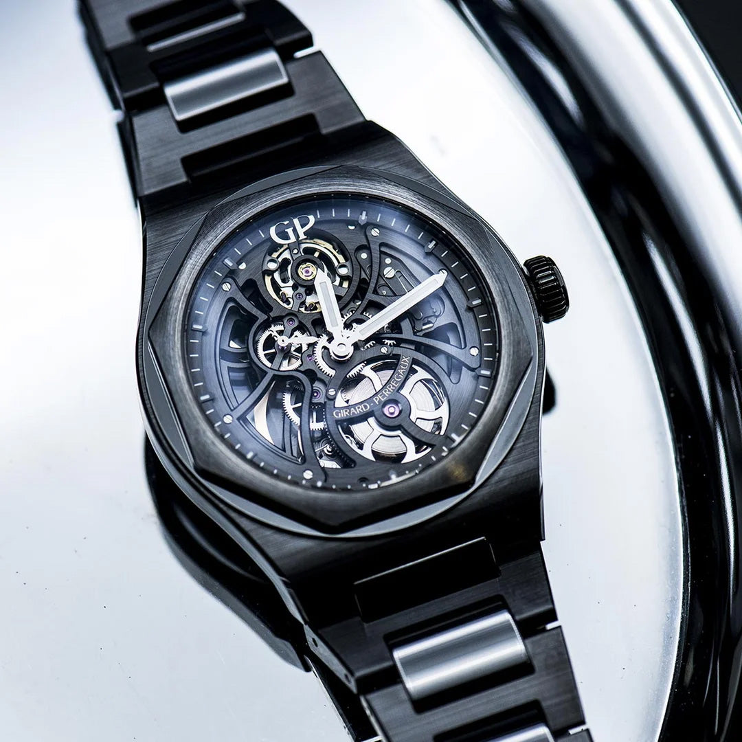 Watch in ceramics Laureato Skeleton Ceramic Girard perregaux