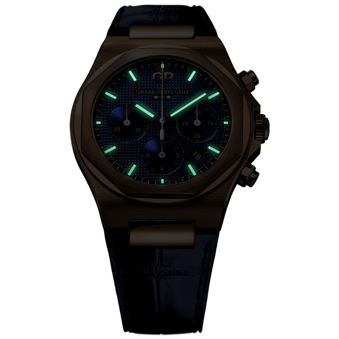 Orologio in oro rosa Laureato Chronograph Girard perregaux