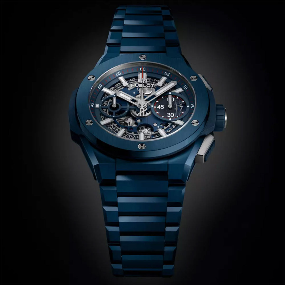 Watch in ceramics Big Bang Integral Blue Ceramic Hublot