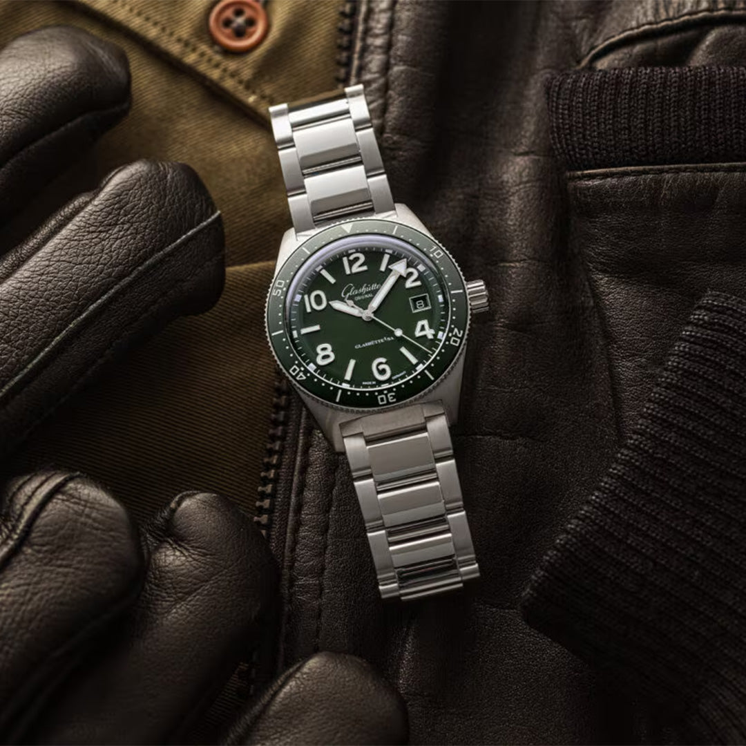 Watch in steel SeaQ Glashutte original