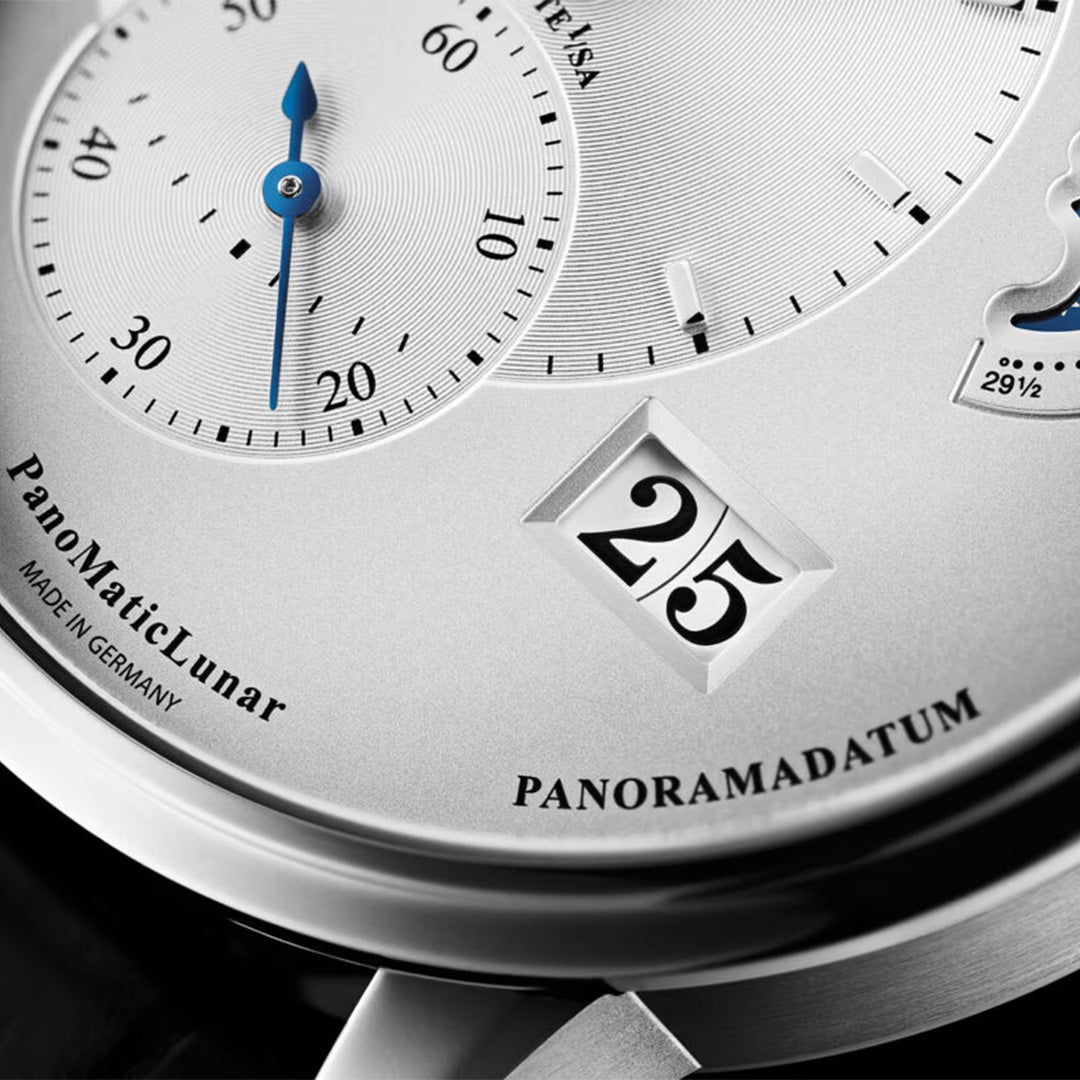 Watch in steel PanoMaticLunar Glashutte original