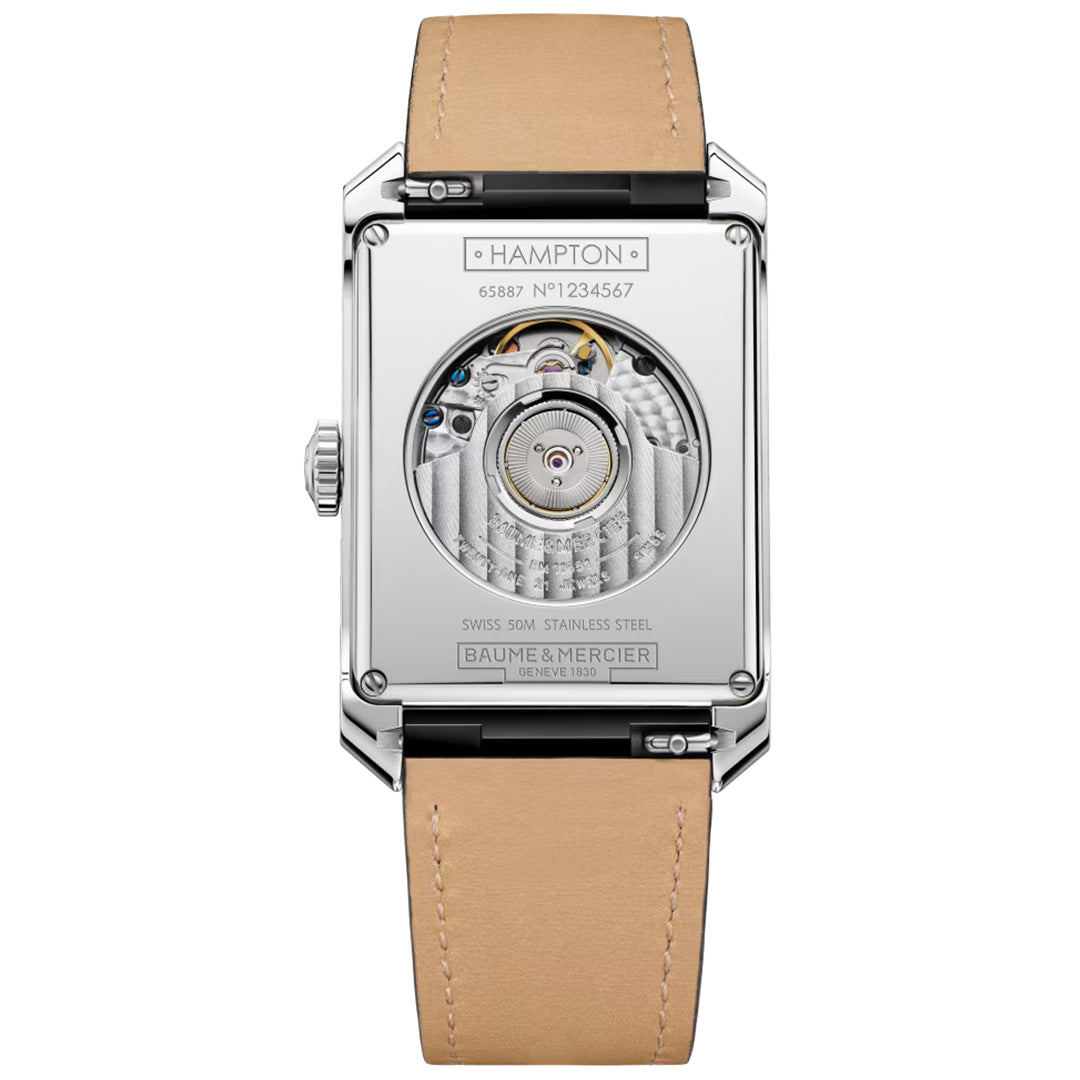 Watch in steel Hampton Baume et mercier