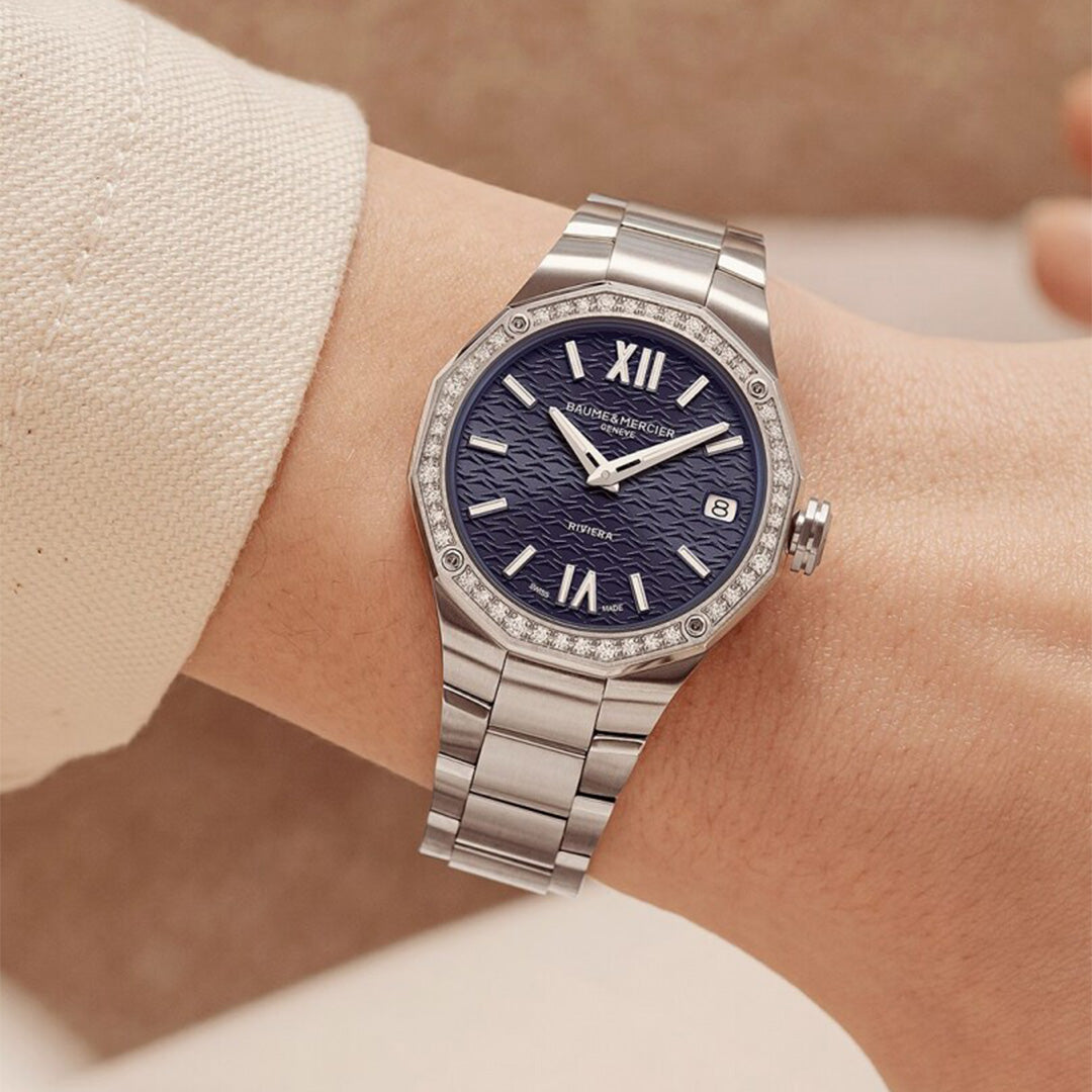 Watch in steel Riviera Baume et mercier