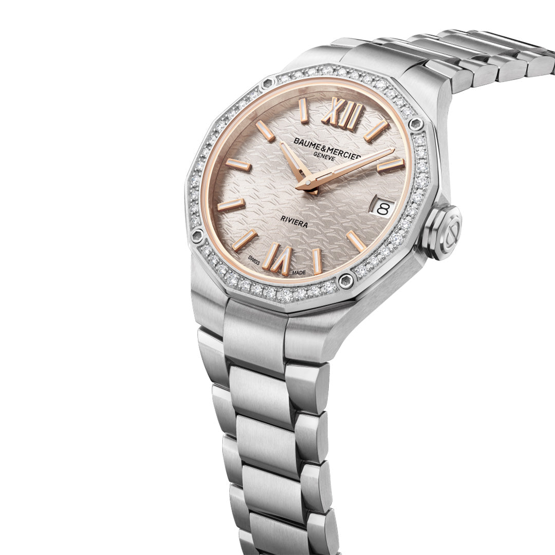 Watch in steel Riviera Baume et mercier