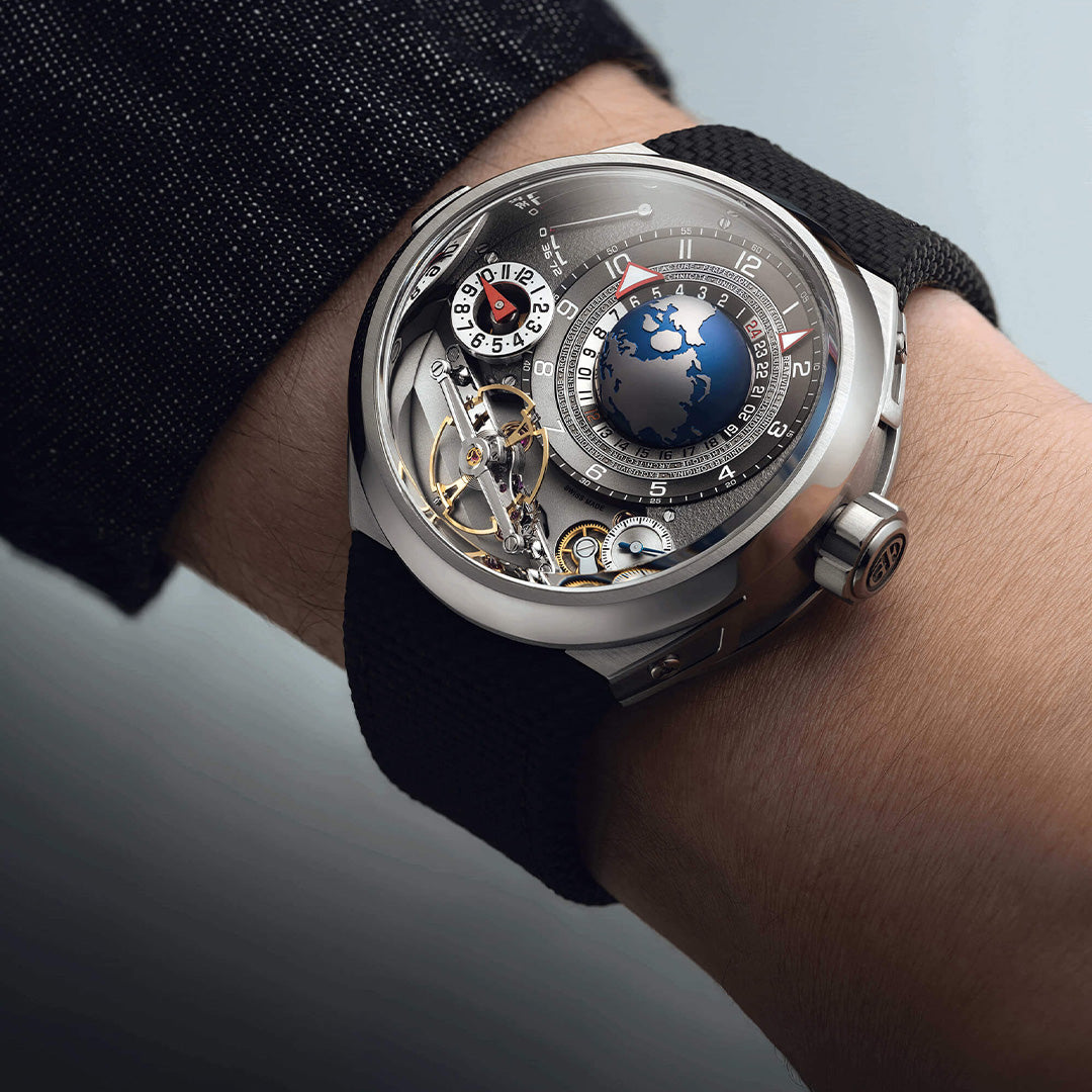 Watch in titanium GMT Balancier Convexe Greubel forsey