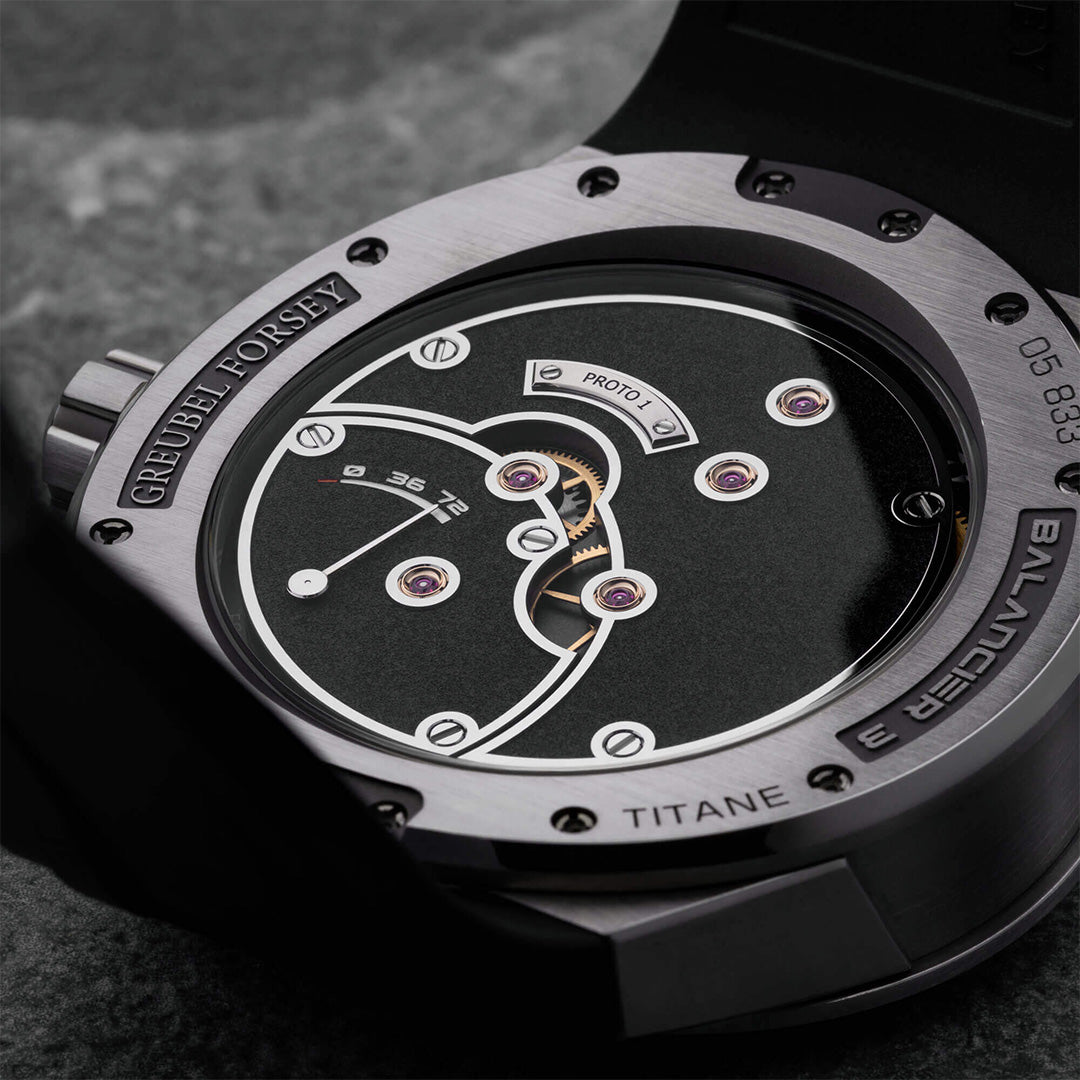 Watch in titanium Balancier 3 Greubel forsey