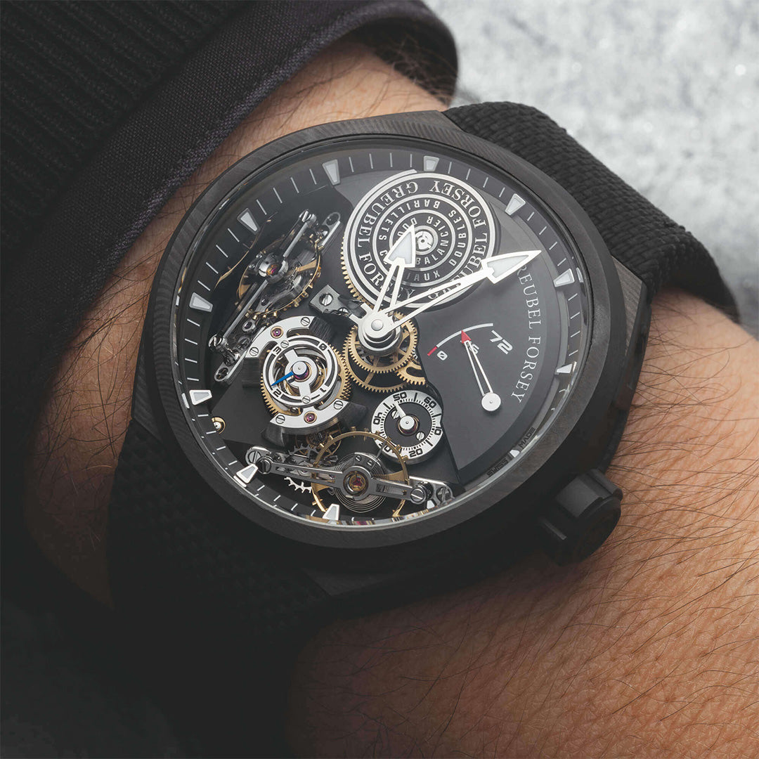 Watch in carbon Double Balancier Convexe Greubel forsey
