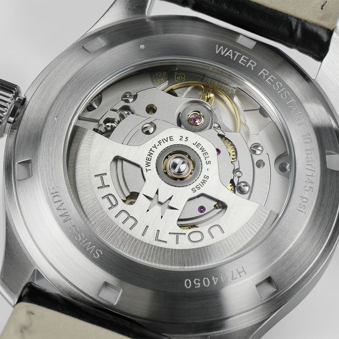 Orologio in acciaio Khaki Field Murph Hamilton
