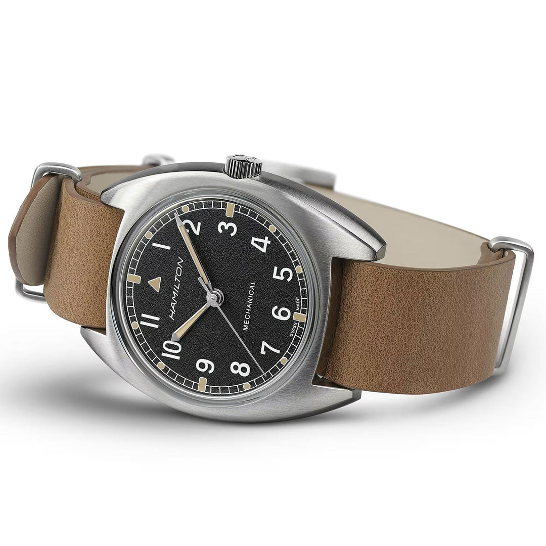 Orologio in acciaio Khaki Aviation Pilot Pioneer Mechanical Hamilton