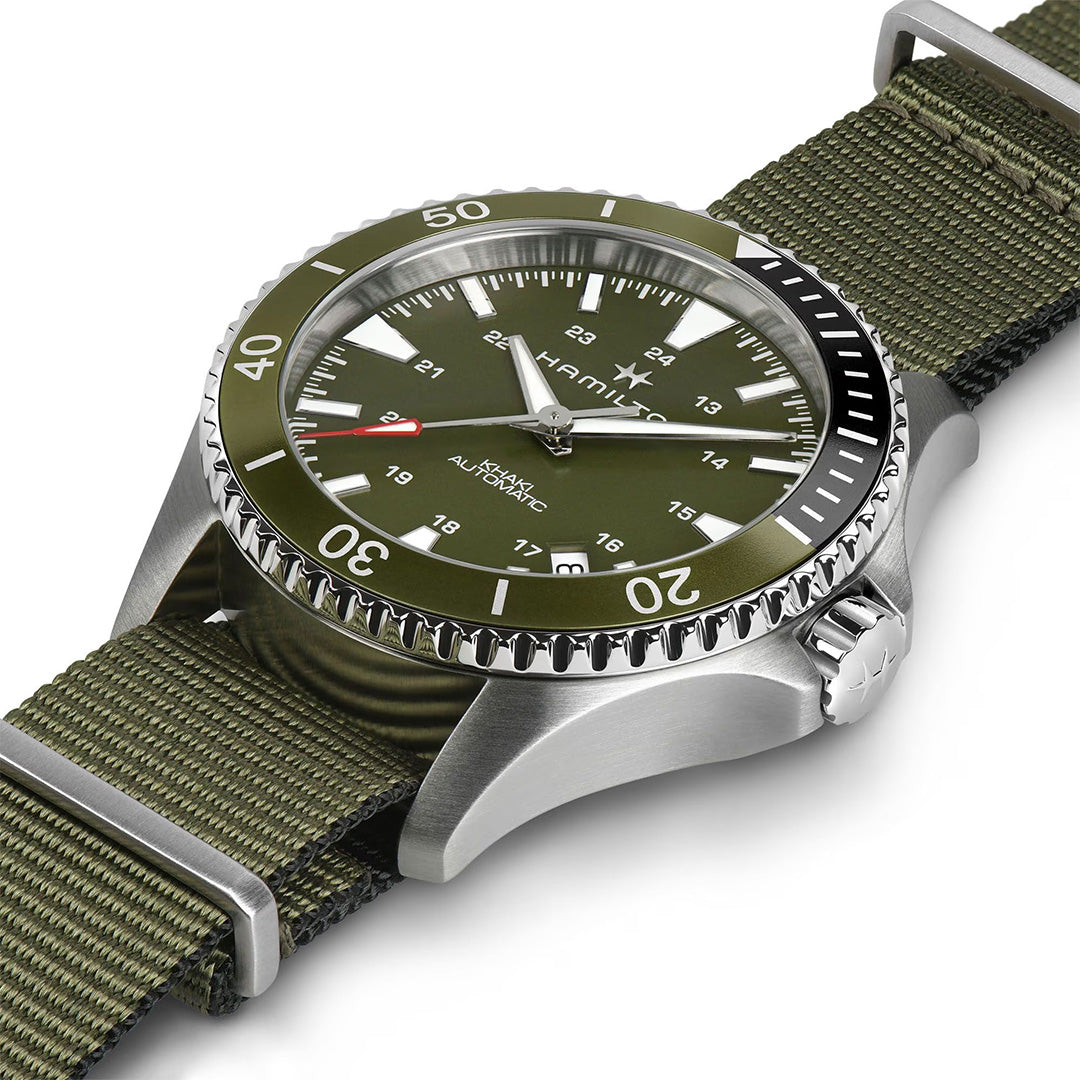 Orologio in acciaio Khaki Navy Scuba Auto Hamilton