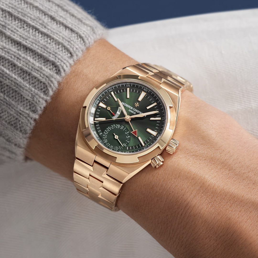 Orologio in oro rosa Overseas Dual Time Vacheron constantin