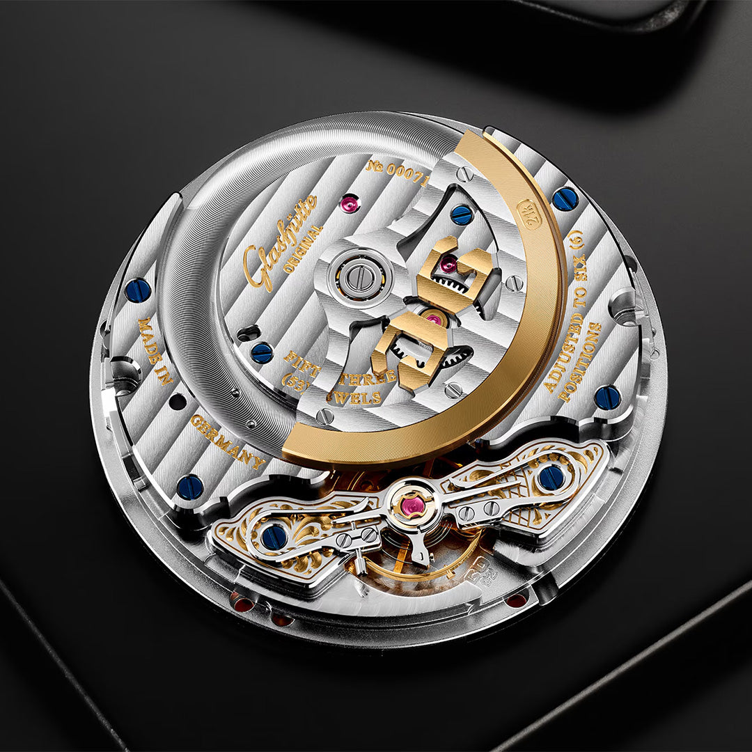 Watch in platinum PanoMaticCalendar Glashutte original