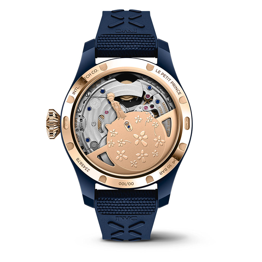 Watch in blue ceramic Big Pilot’s Watch Perpetual Calendar Tourbillon Le Petit Prince Iwc