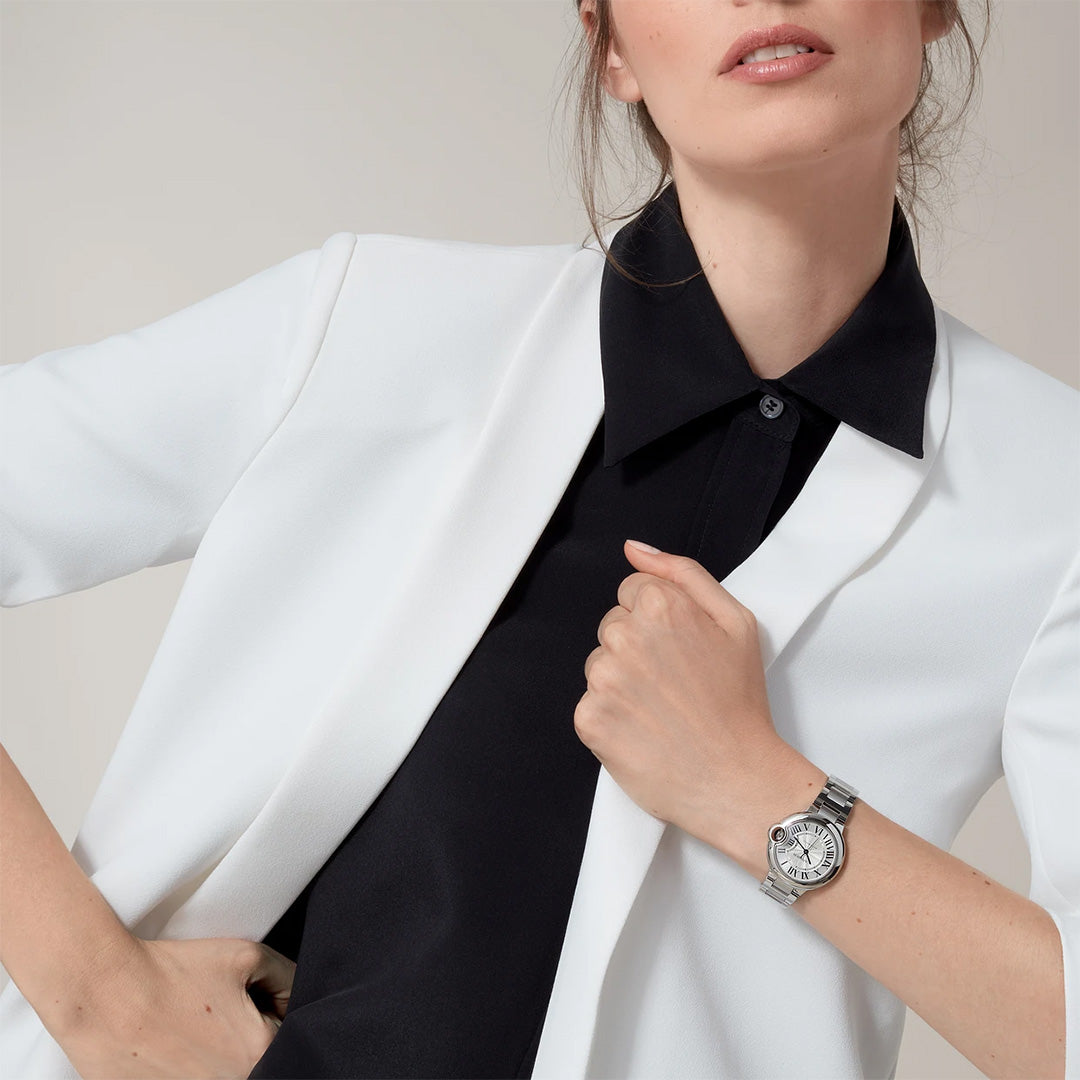 Watch in steel Ballon Bleu de Cartier Cartier