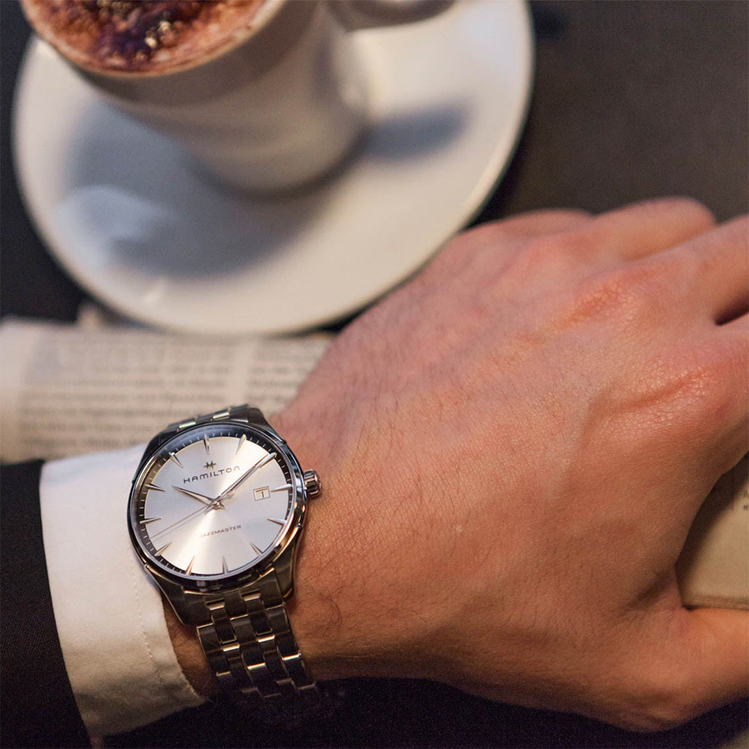 Orologio in acciaio Jazzmaster Gent Quartz Hamilton