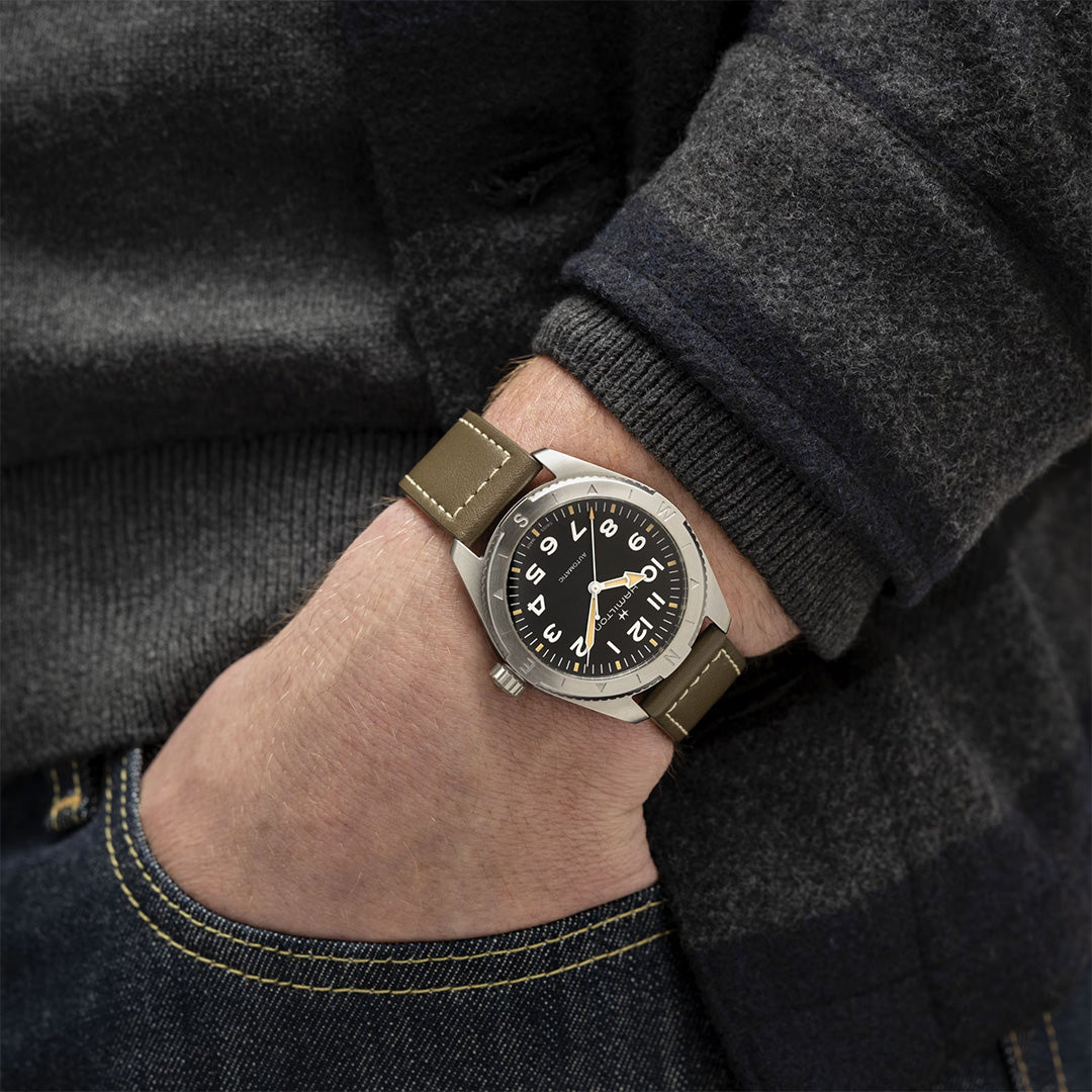 Orologio in acciaio Khaki Field Expedition Auto Hamilton