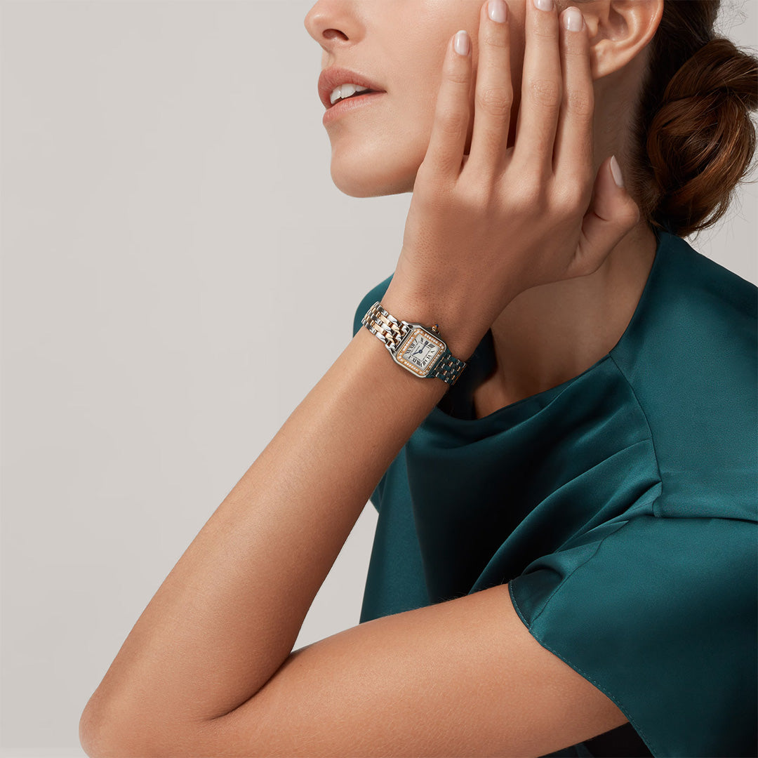 Watch in steel and rose gold Panthère de Cartier Cartier