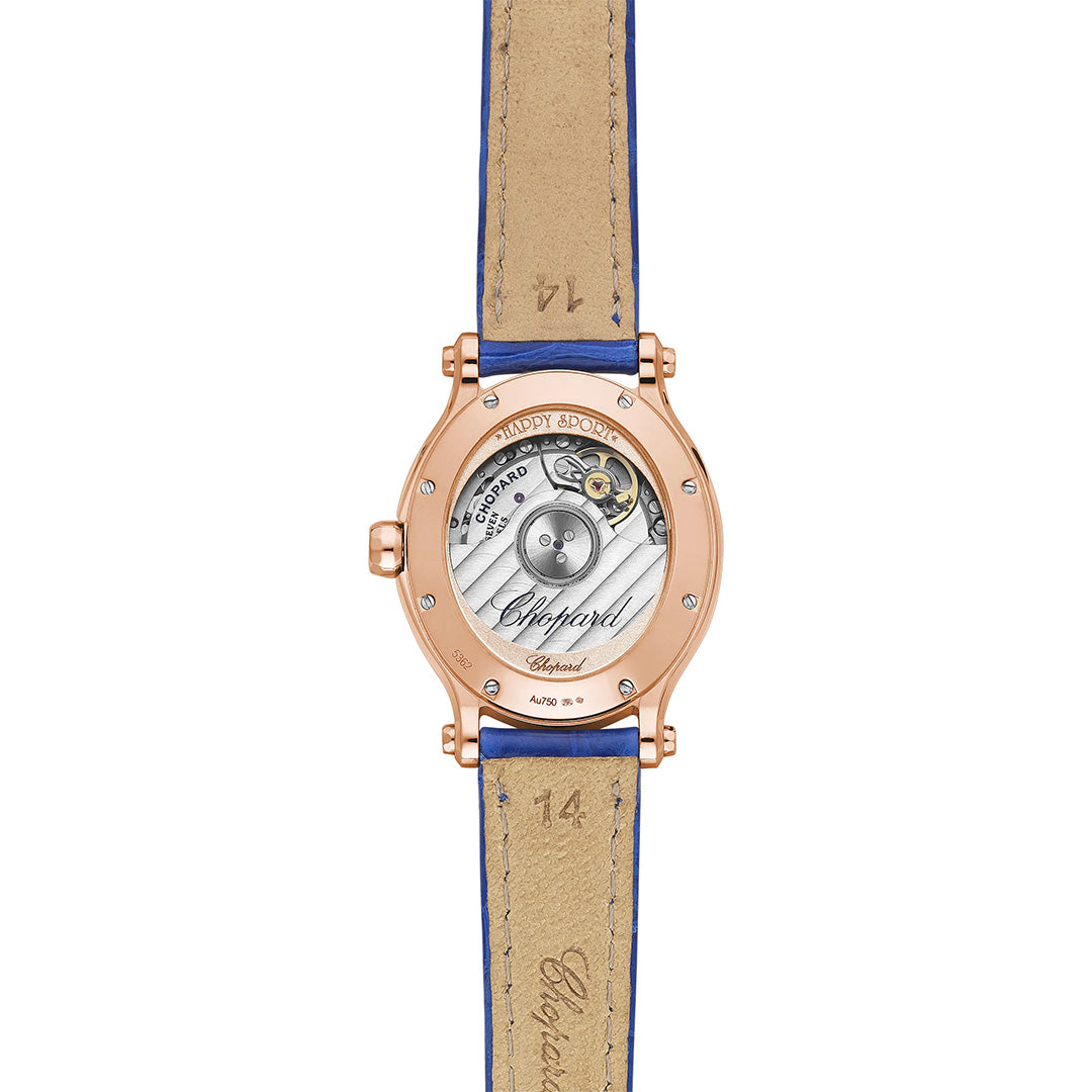 Watch in rose gold Happy Sport Chopard