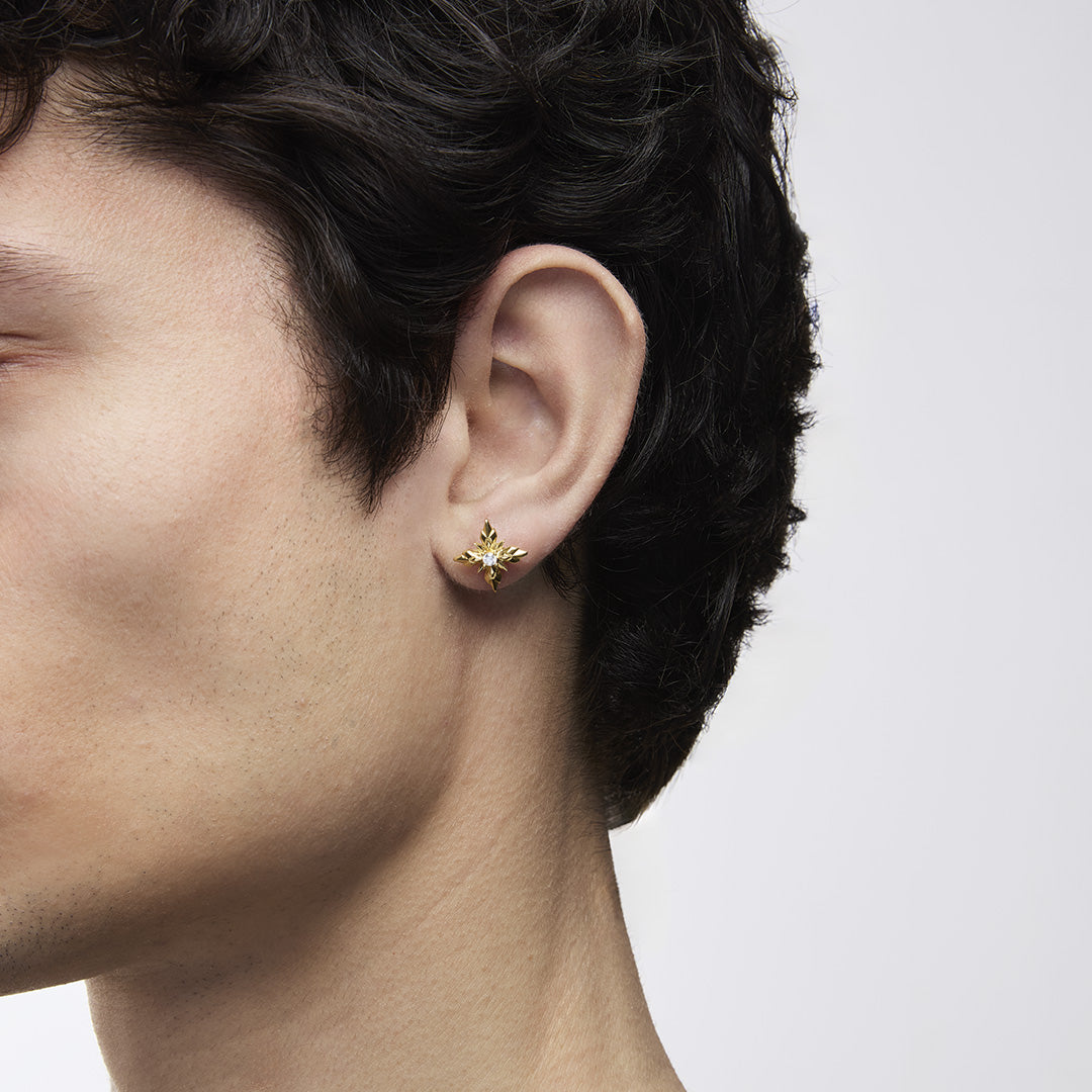 Earrings in yellow gold Geometric Earring Emanuele bicocchi