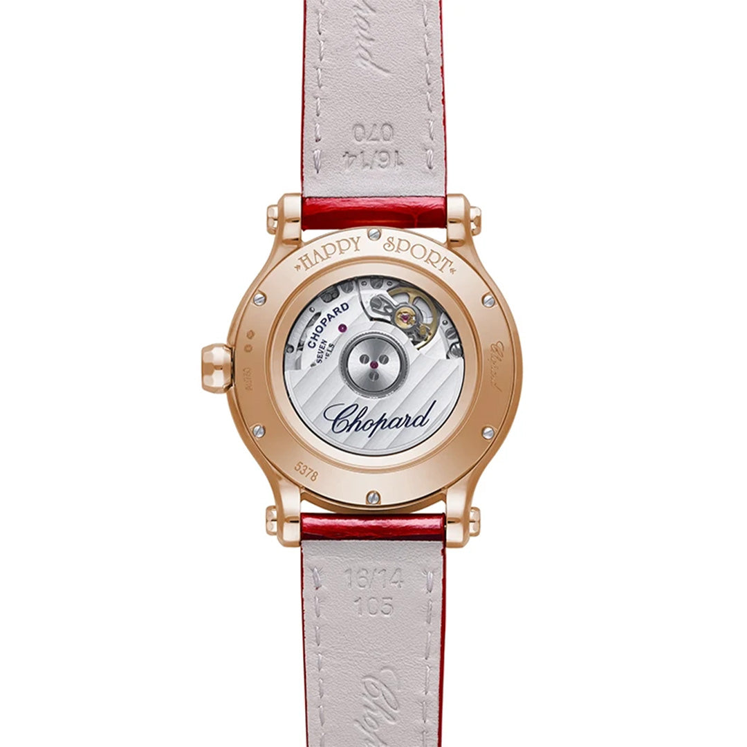 Watch in rose gold Happy Sport Chopard