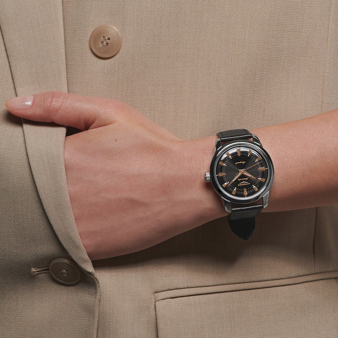 Watch in steel Conquest Heritage Longines