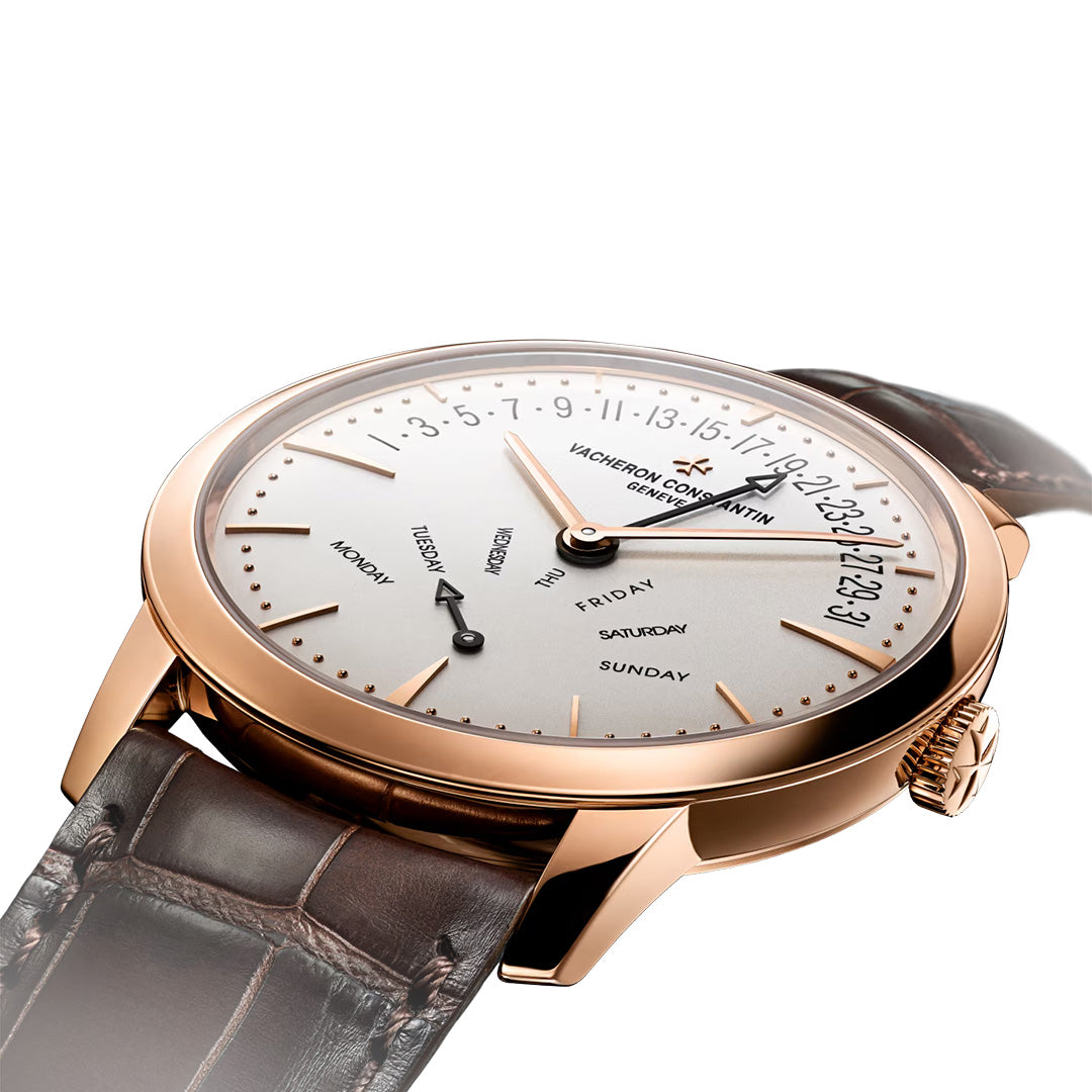 Orologio in oro rosa Patrimony Biretrogrado Giorno e Data Vacheron constantin