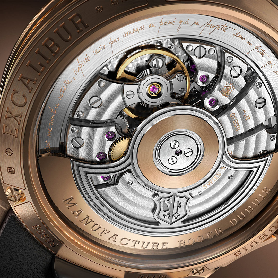Watch in rose gold Excalibur Biretrograde Calendar Roger dubuis