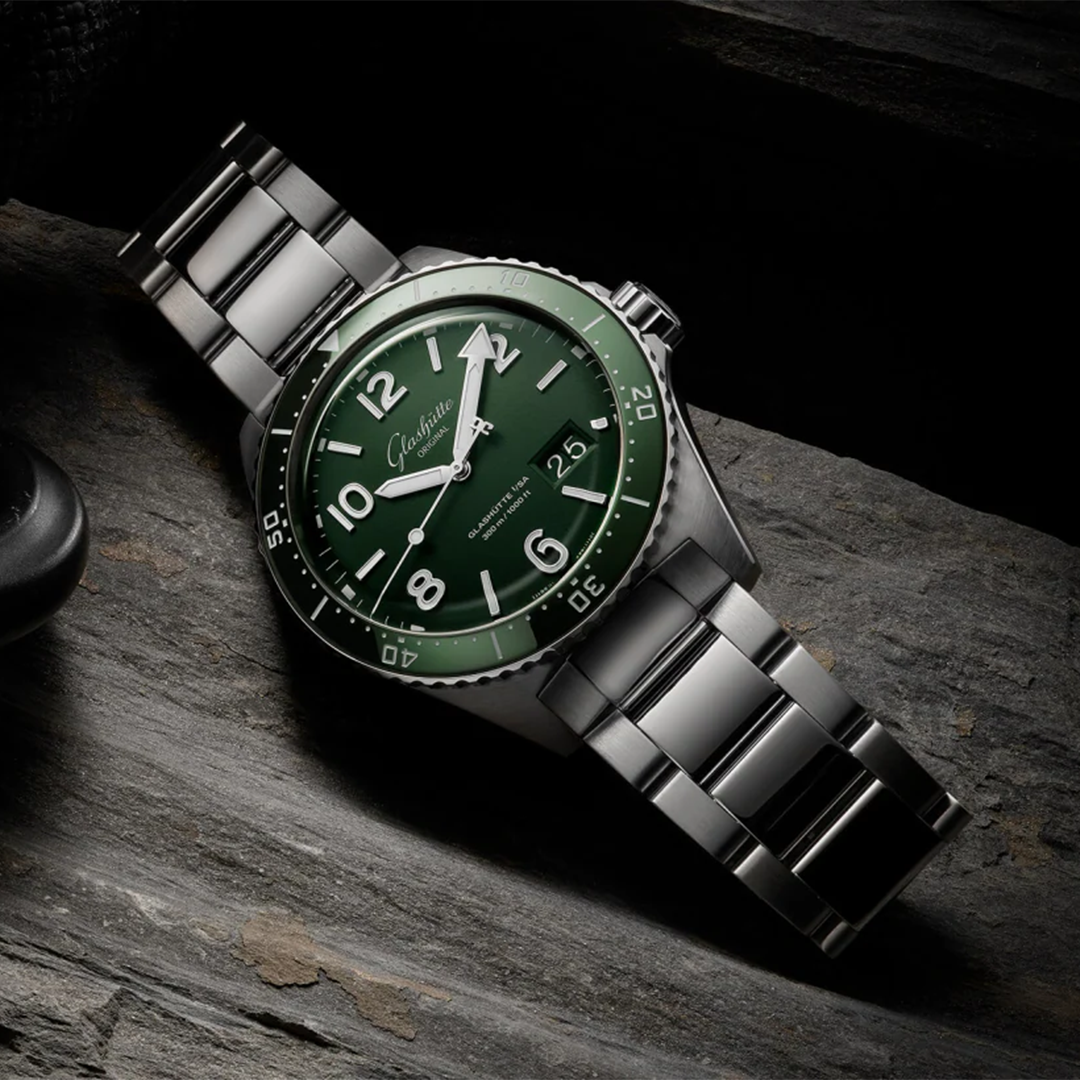 Orologio in acciaio SeaQ Panorama Date Glashutte original