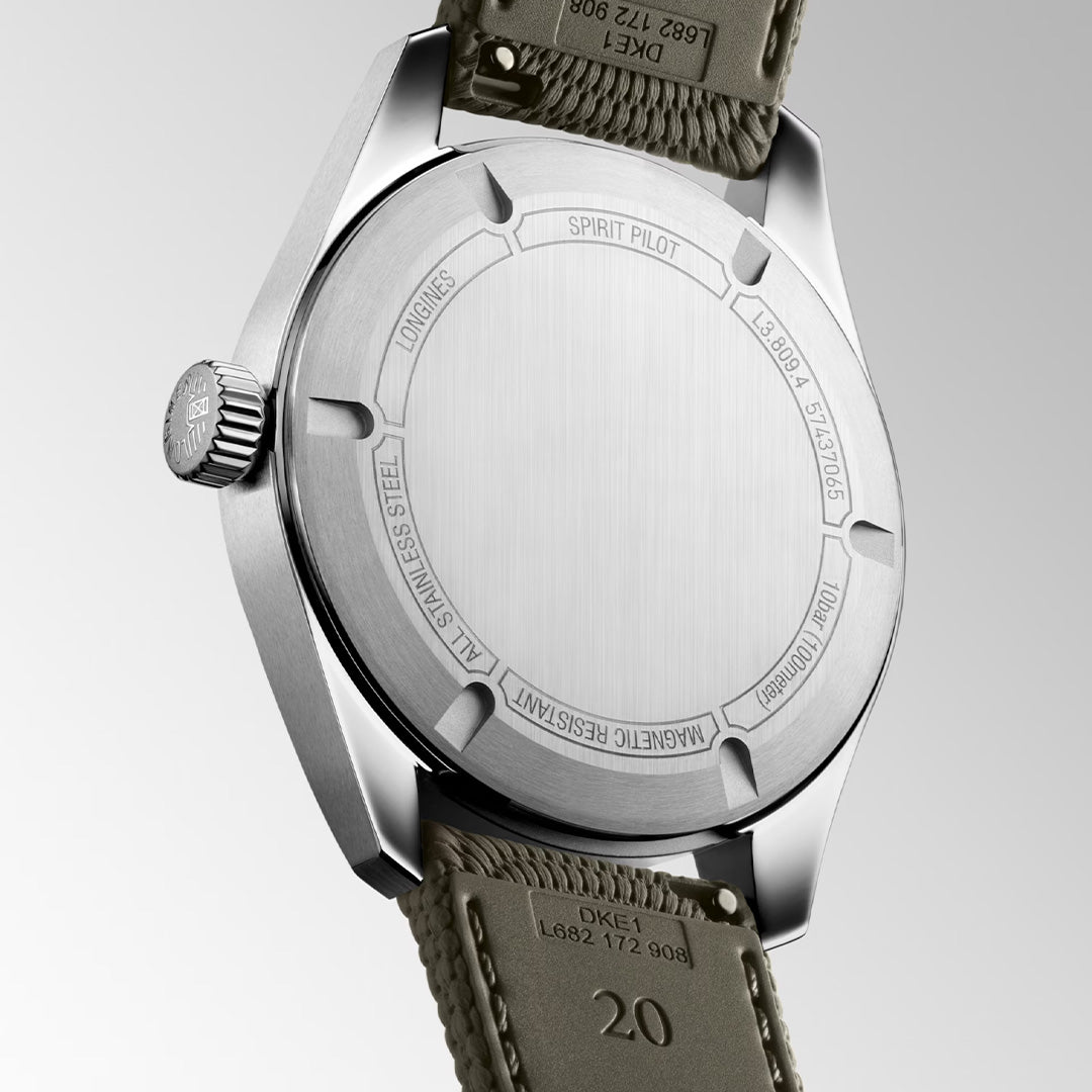 Orologio in acciaio Spirit Pilot Longines