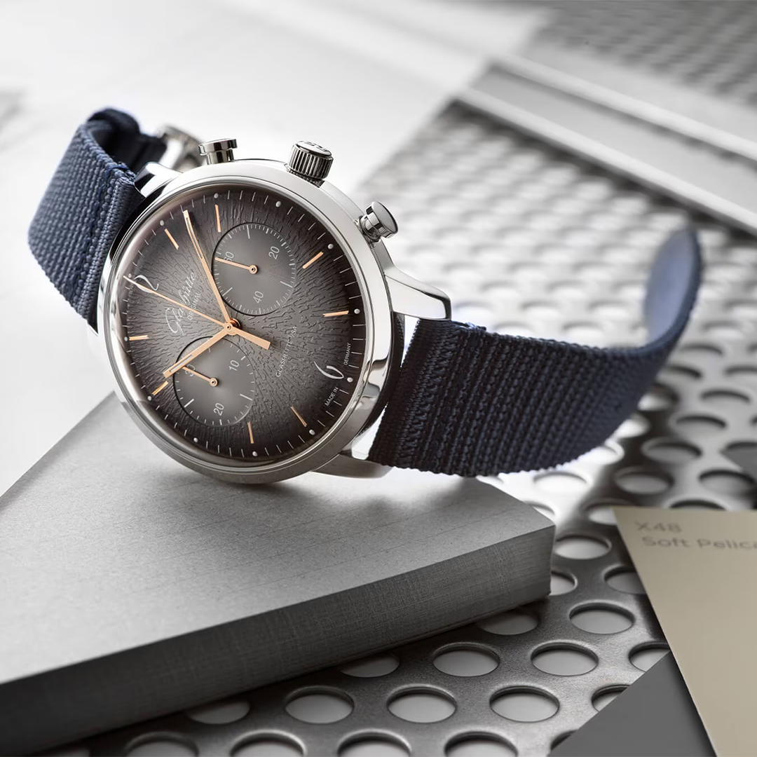 Watch in steel Sixties Chronograph Annual Edition Glashutte original