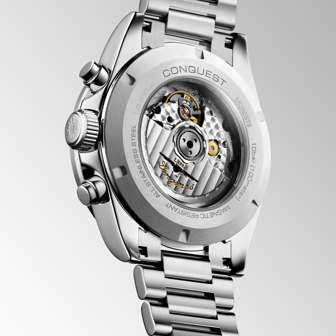 Orologio in acciaio Conquest Chronograph Longines