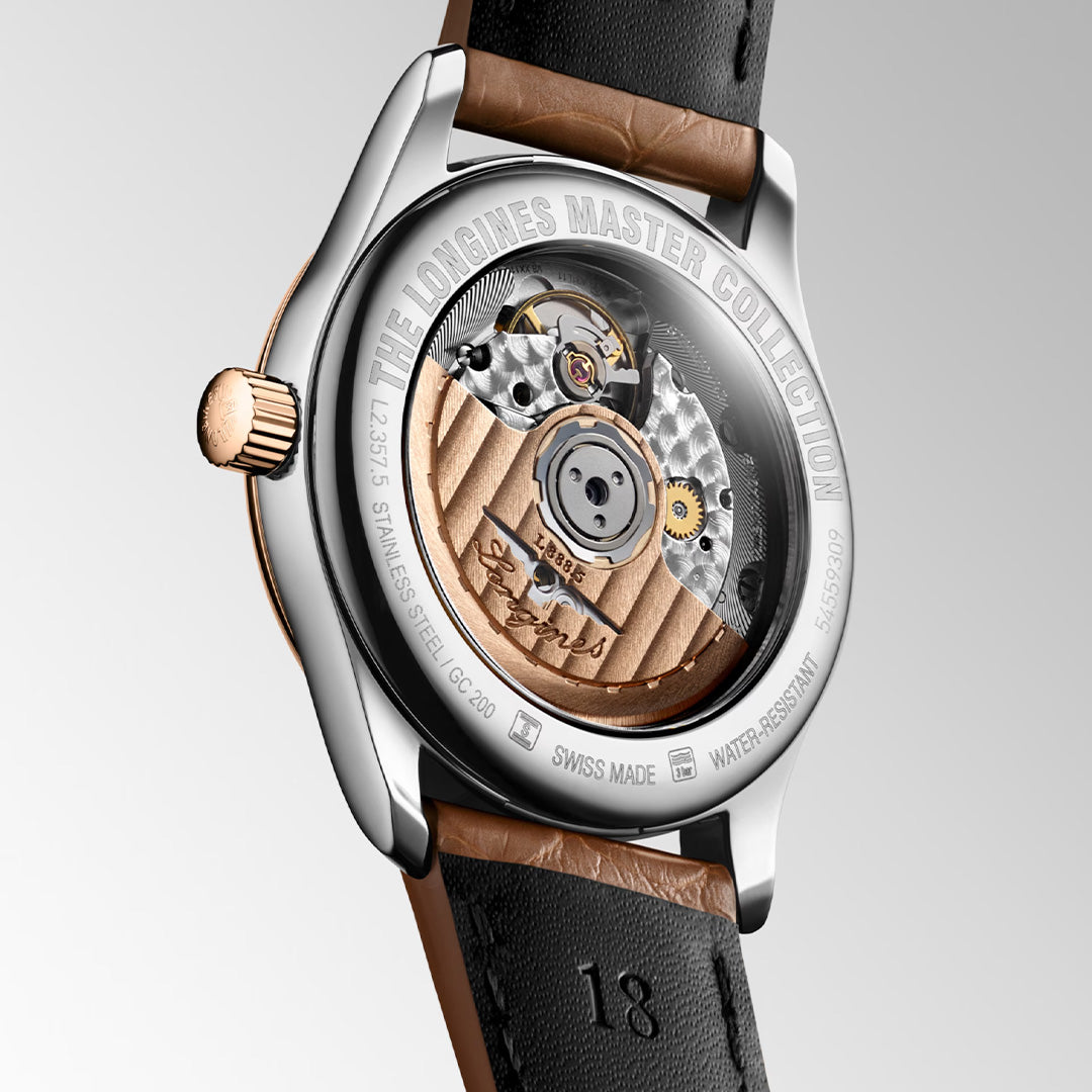 Orologio in acciaio e oro rosa Master Collection Longines