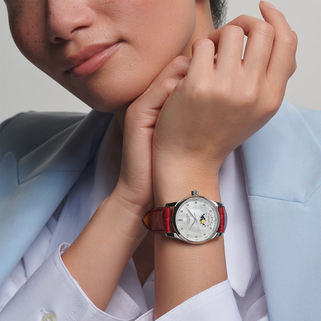 Orologio in acciaio Master Collection Moonphase Longines