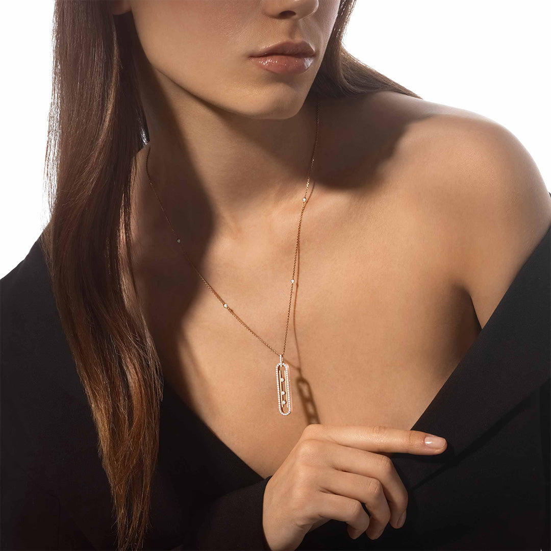 Gioiello in rose gold Move 10th MP Necklace Messika