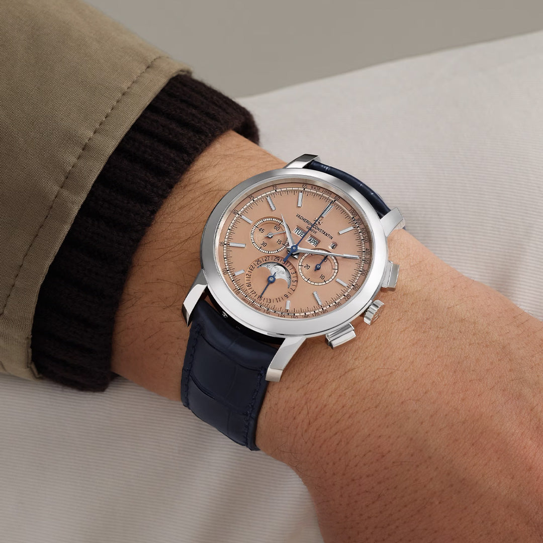 Watch in platinum Traditionnelle Perpetual Calendar Chronograph Vacheron constantin