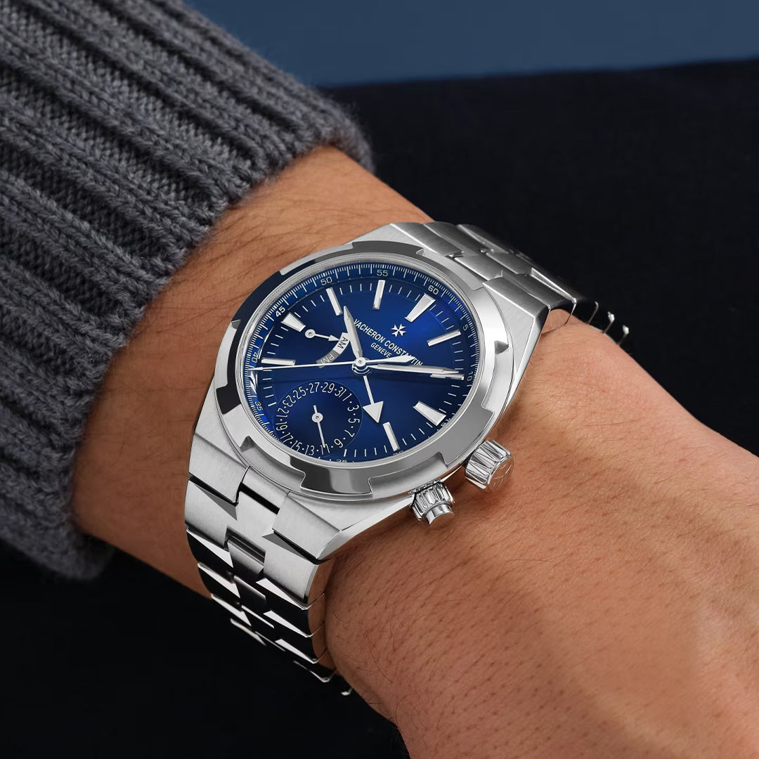 Orologio in acciaio Overseas Dual Time Vacheron constantin