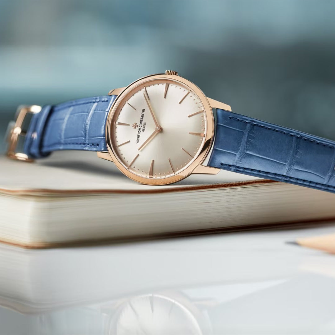 Orologio in oro rosa Patrimony Manuale Vacheron constantin