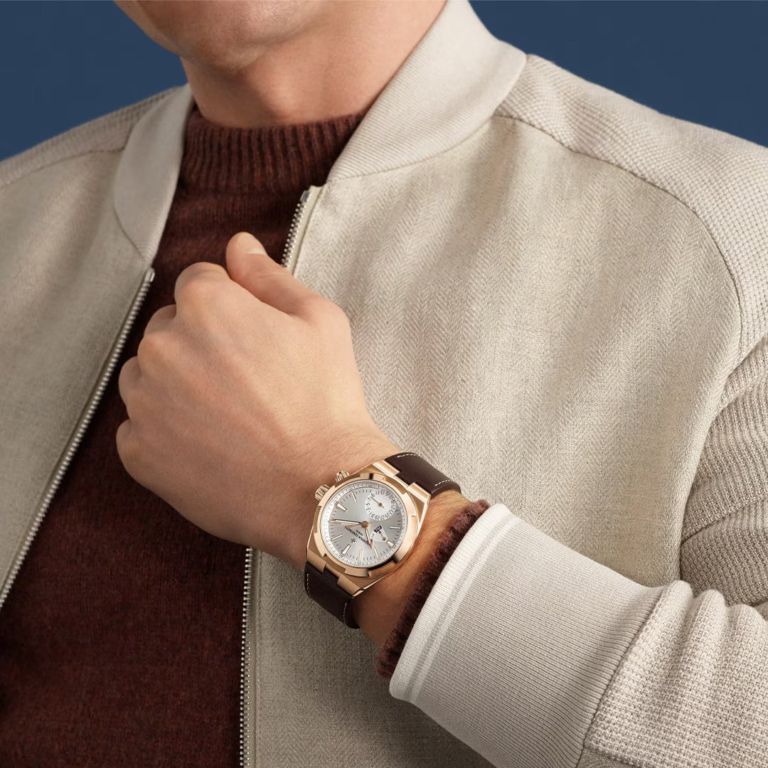 Orologio in oro rosa Overseas Dual Time Vacheron constantin